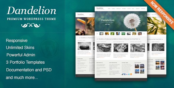 قالب قدرتمند وردپرس Dandelion